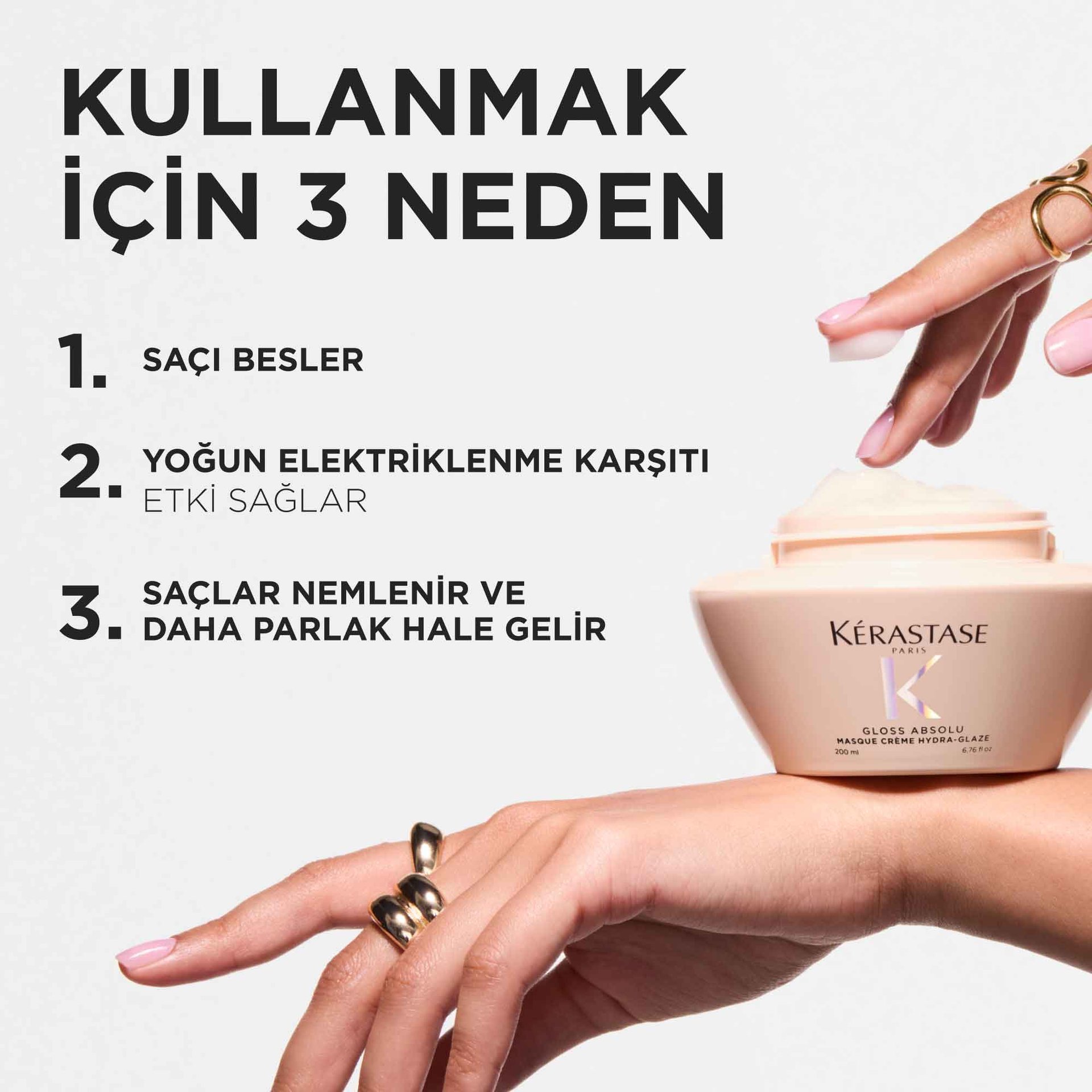 Gloss Absolu | Masque Crème Hydra-Glaze | Kerastase